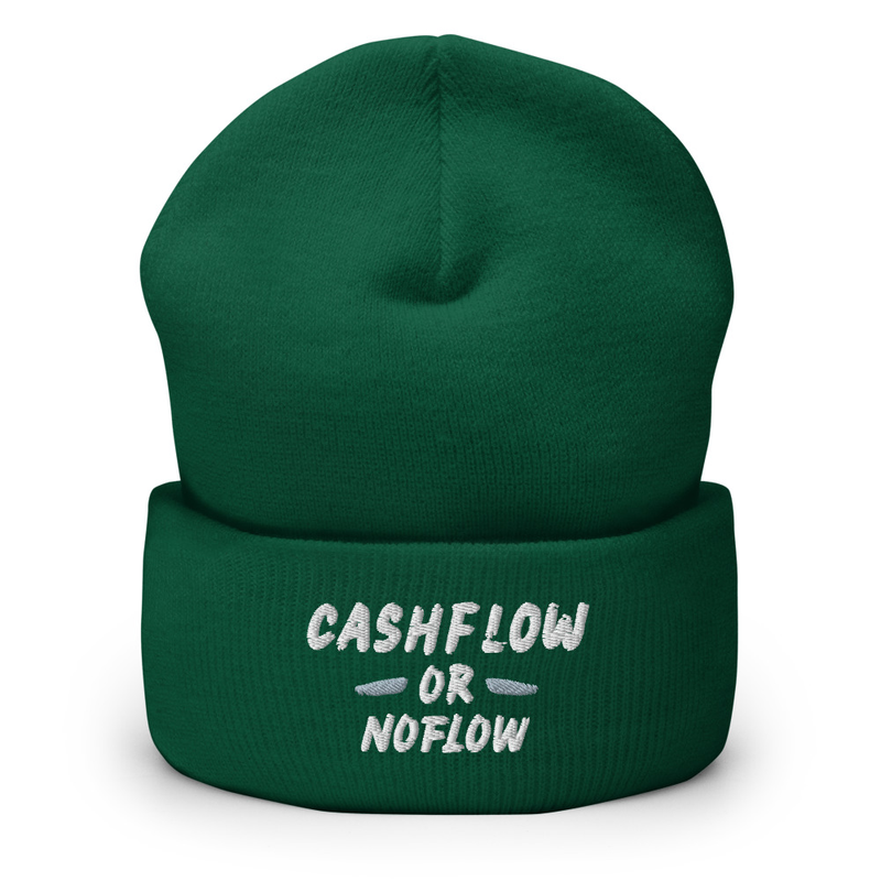 #CashflowOrNoflow Beanie – One size, Spruce