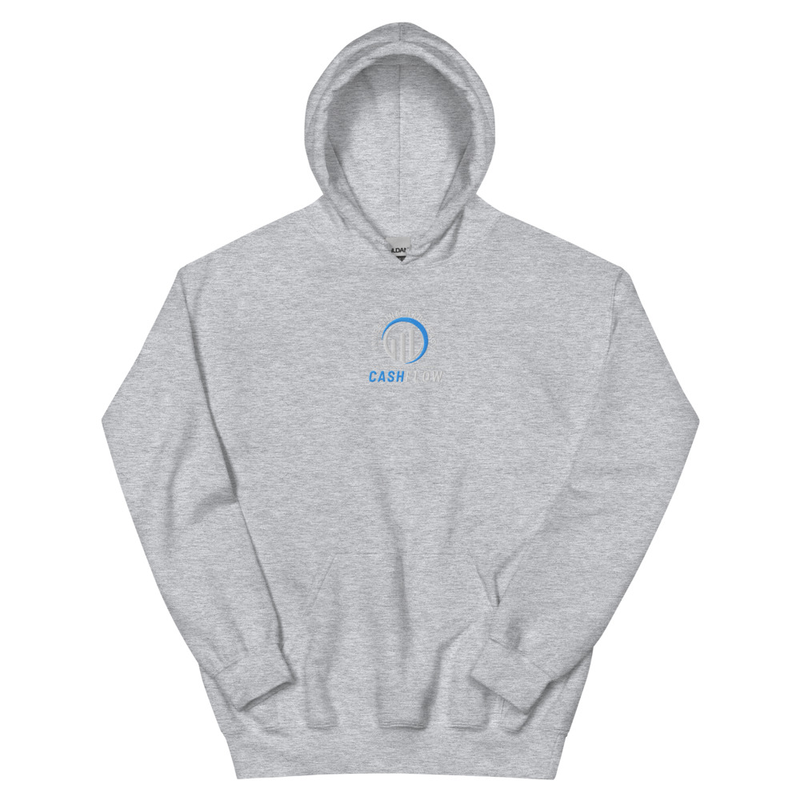 Cashflow Investing Inc Embroidered Hoodie v.1 – XL, Sport Grey