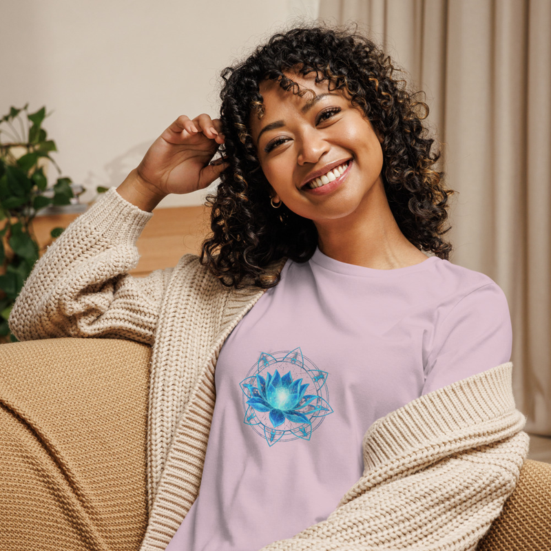 Data Lotus Women's Relaxed T-Shirt