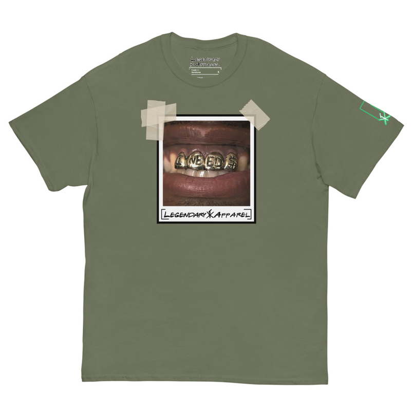 [  i need $ ] poLAroid tee – M, Military Green
