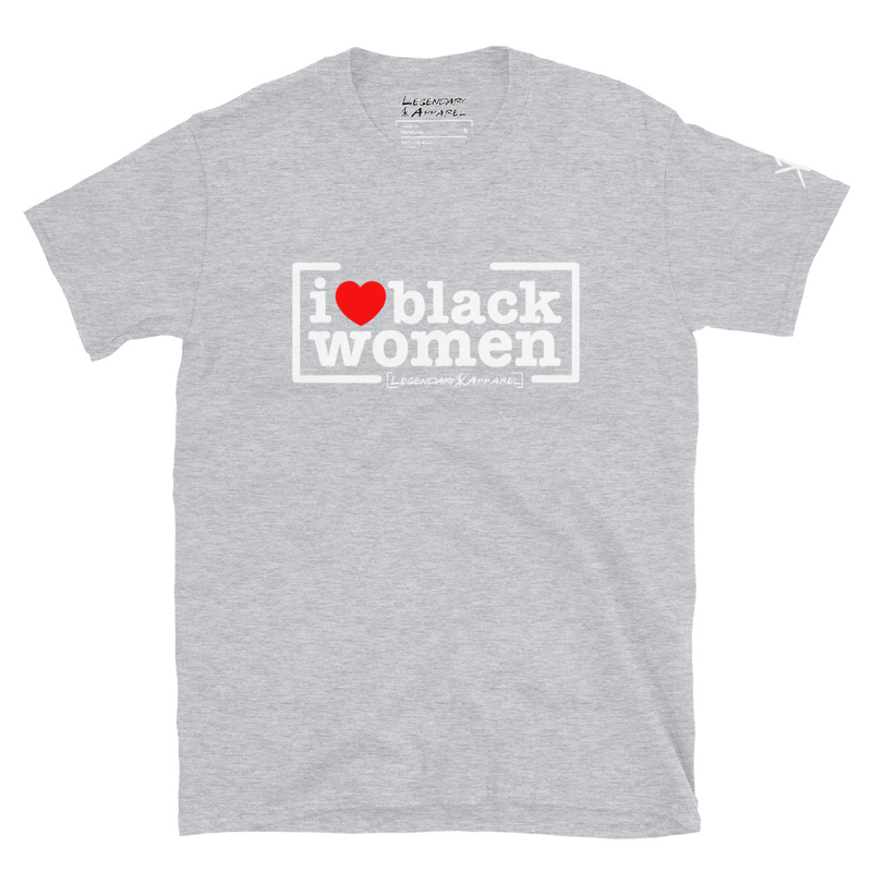 [ i <3 black wmn ]  Tee – 3XL, Sport Grey