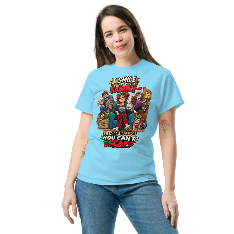 You can't scape - Unisex classic tee – XL, Sky