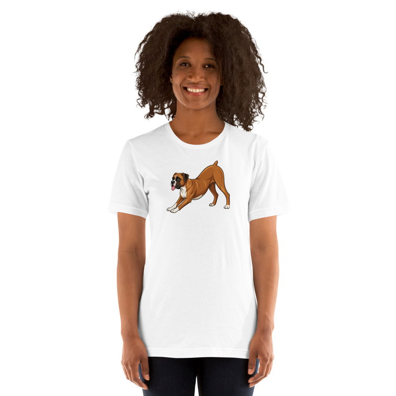 Downward Dog Boxer Yoga Unisex T-Shirt