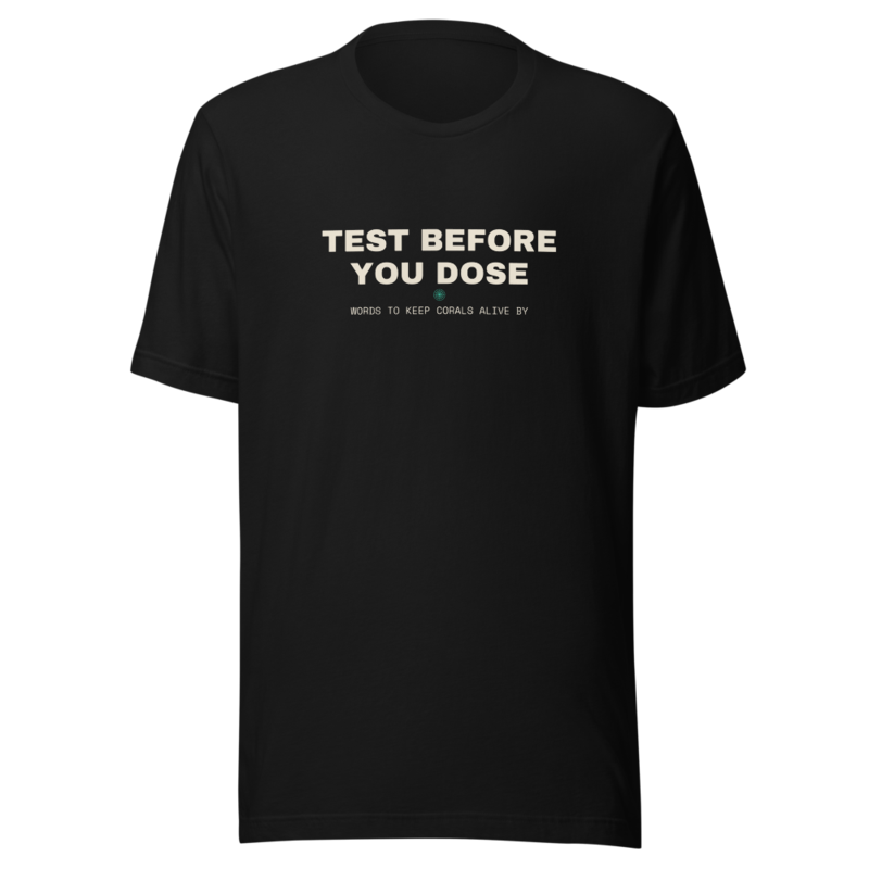 TEST BEFORE YOU DOSE Tee mockup