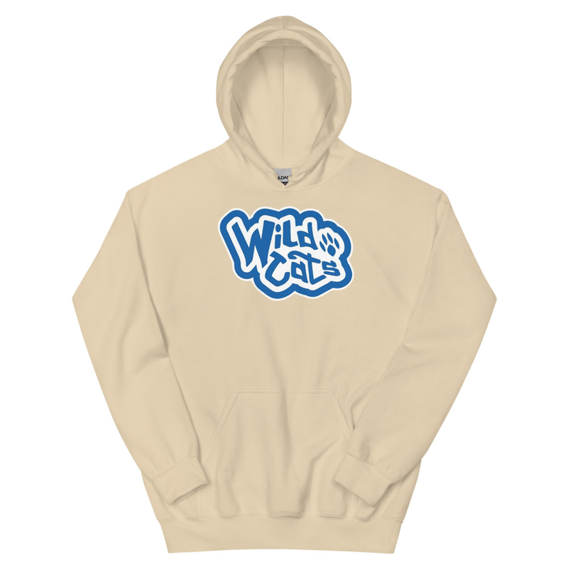 Wildcats Unisex Hoodie - Blue – XL, Sand