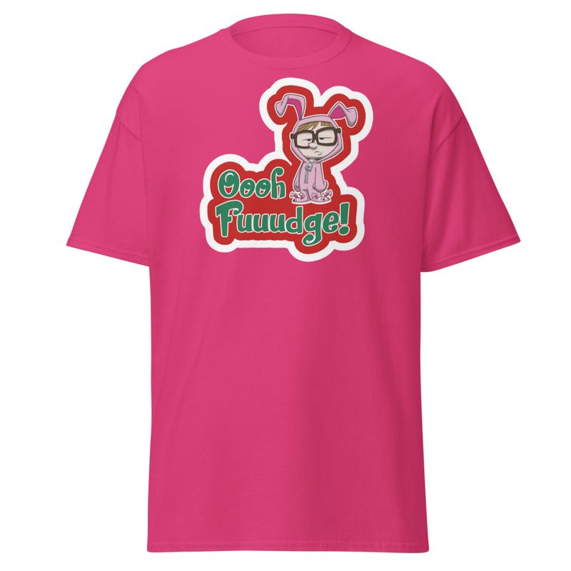 NEW Oooh Fuuudge! Bunny Suit T-Shirt Custom Made by: A Christmas Story Family™ – XL, Heliconia