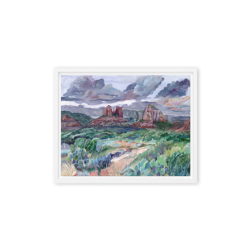 Framed Canvas – 11″×14″, White