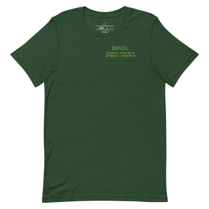 Brasil Rivers Map Unisex t-shirt view 5