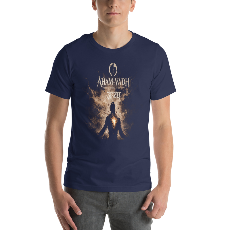 Aham-Vadh (Slaying the illusion of "I") - Unisex t-shirt / Navy / XS