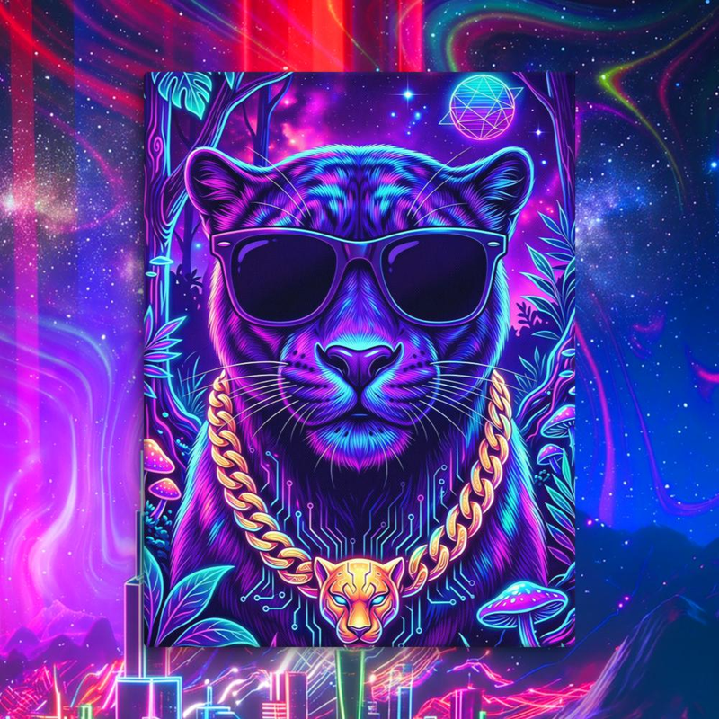 Panther Canvas - Panther Canvas / 24″×32″
