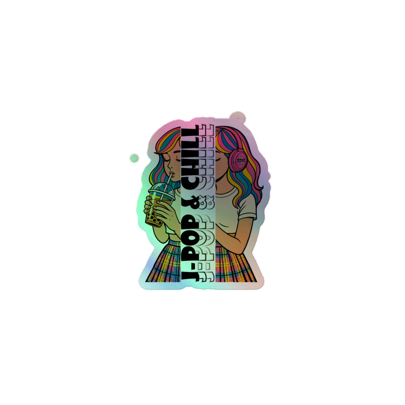 J-Pop & Chill Holographic stickers