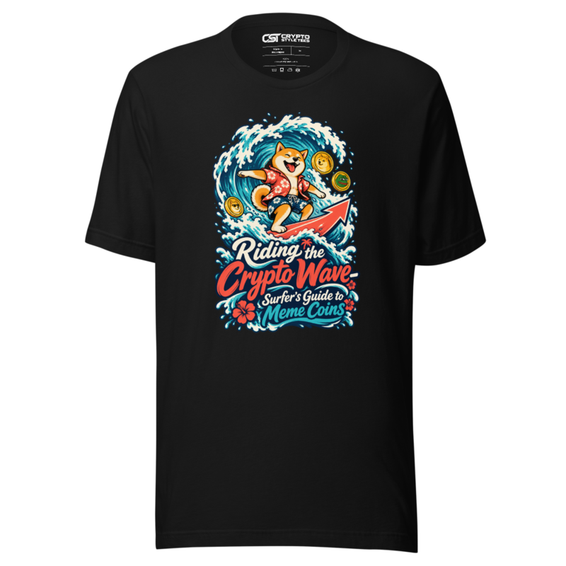 Riding the Crypto Wave – Surfer’s Guide to Meme Coins T Shirt
