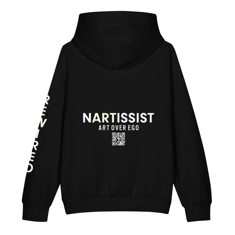 AfriKin Nartissist Wht Heavyweight Hoodie
