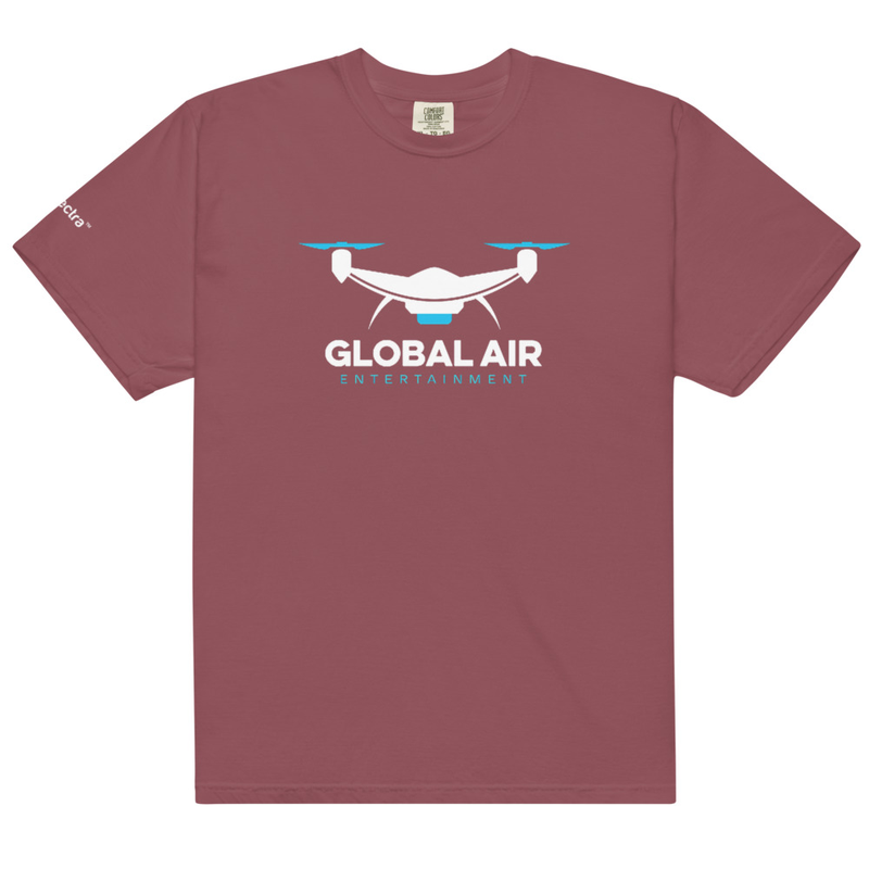 Unisex garment-dyed heavyweight t-shirt – XL, Brick