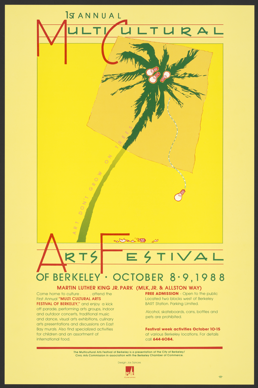 Berkeley Multi-Cultural Arts Festival, 20"x30" Poster