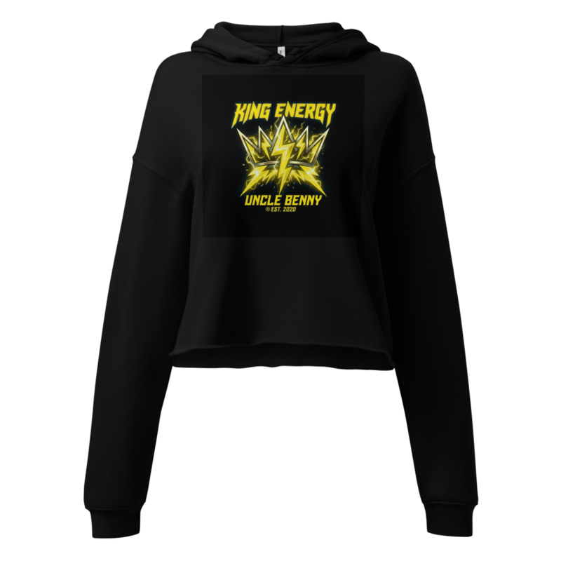 Uncle Benny ® Cropped Crown Hoodie Neon Yellow EST. 2020