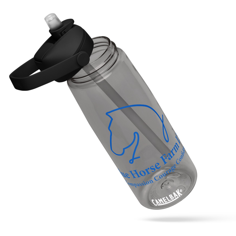 BHF Flip straw water bottle – 25 oz, Charcoal