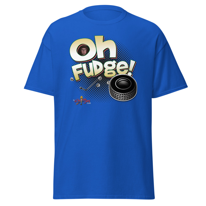 "Oh Fudge!" Tire Iron T-Shirt | Custom Made by: A Christmas Story Family™ – XL, Royal