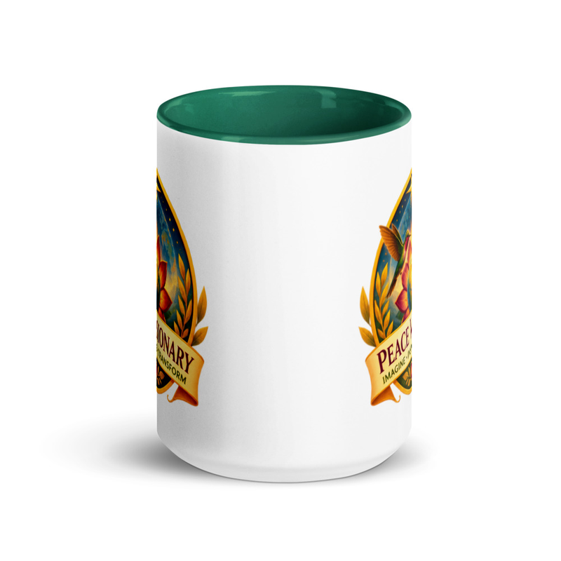 Peace Visionary Mug – 15 oz, Dark Green