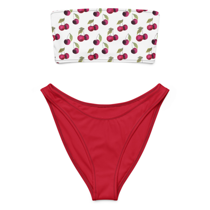 Recycled bandeau bikini