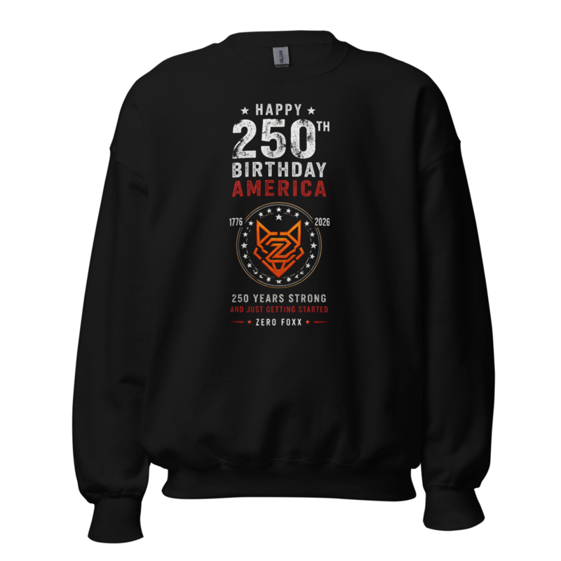 America's 250th — 250 Years Strong | Sweatshirt — Black / S