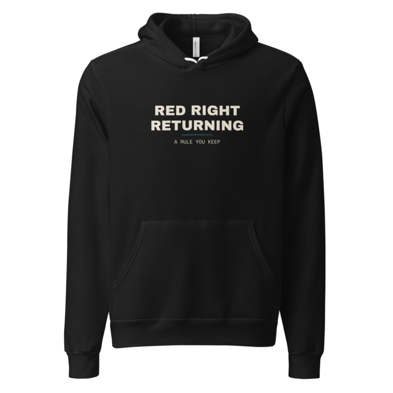 RED RIGHT RETURNING Hoodie mockup