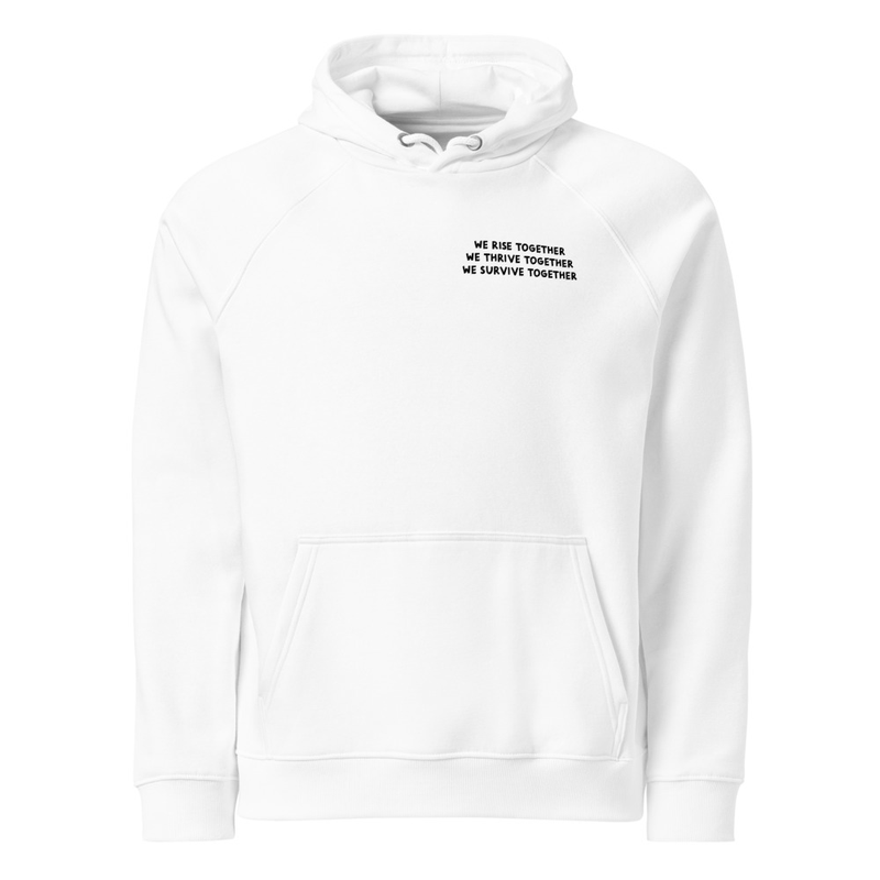 I want the universe to spoil me (Unisex Hoodie) White