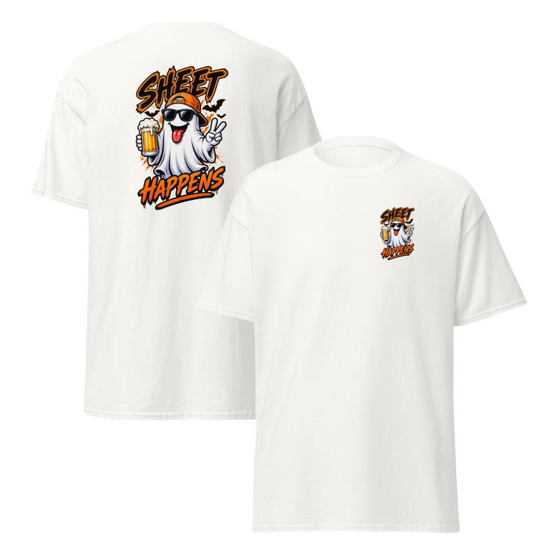 Sheet Happens Unisex classic tee – S, White