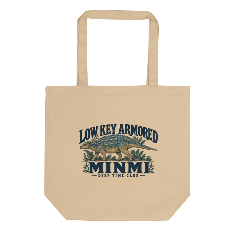 Low Key Armored Minmi Tote supplier-rendered flat front view in Oyster