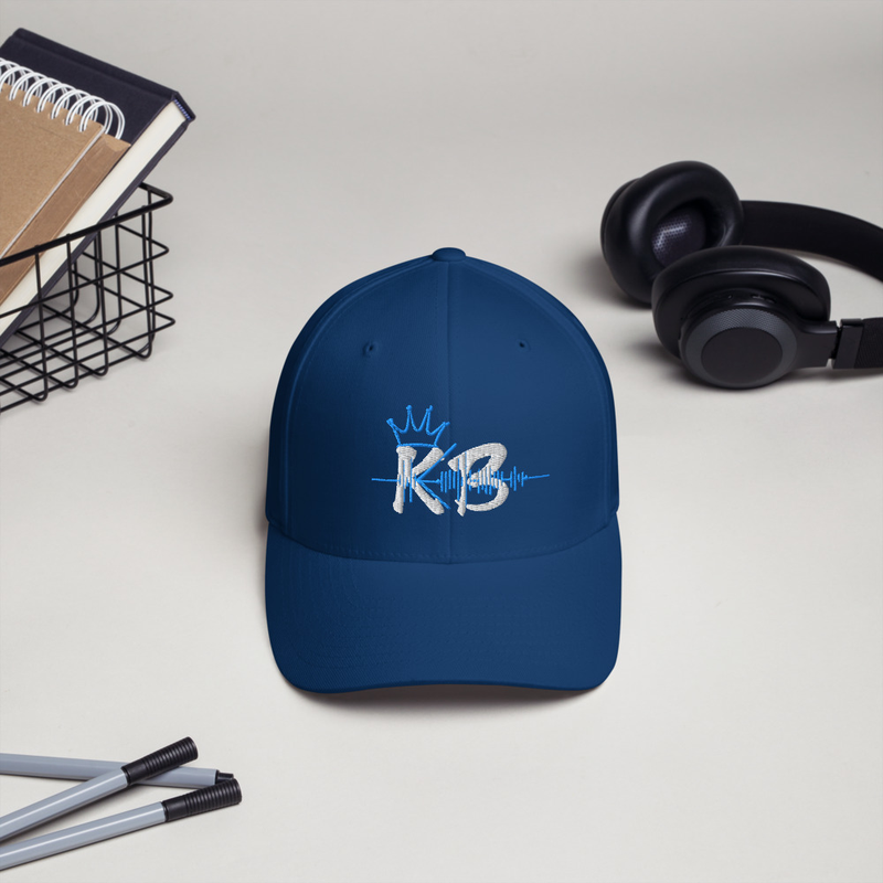 Fitted KB Bluewav Hat – S/M, Royal Blue