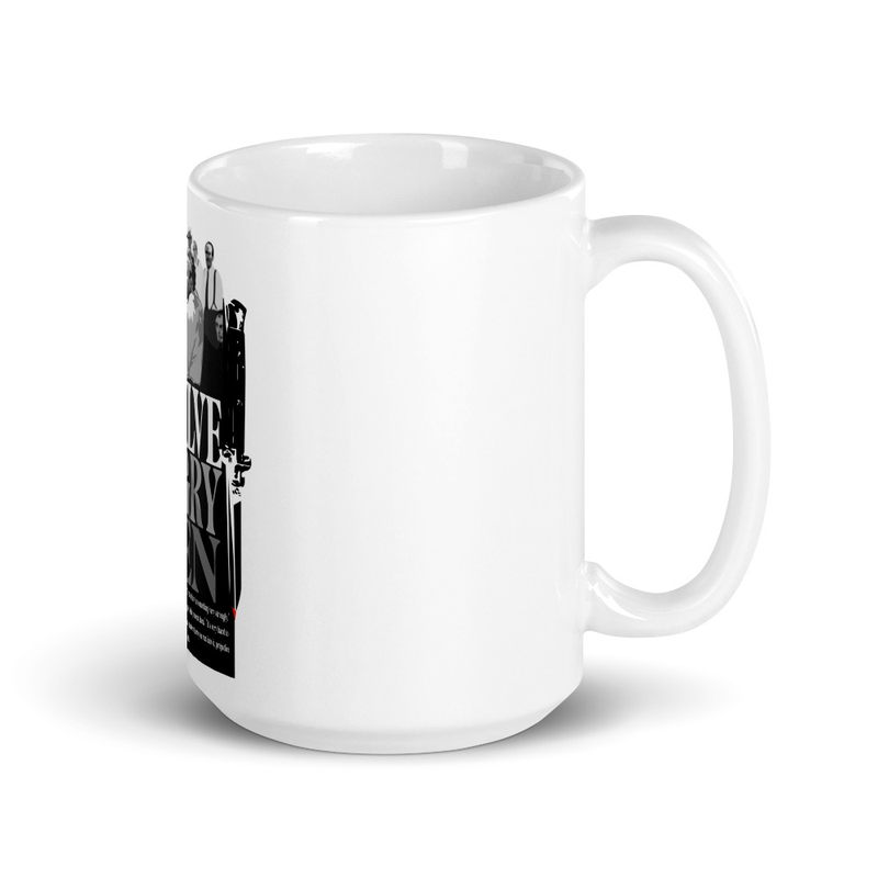 12 Angry Men White glossy mug