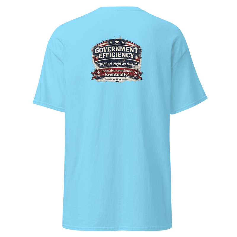 Government Efficiency Unisex classic tee – S, Sky
