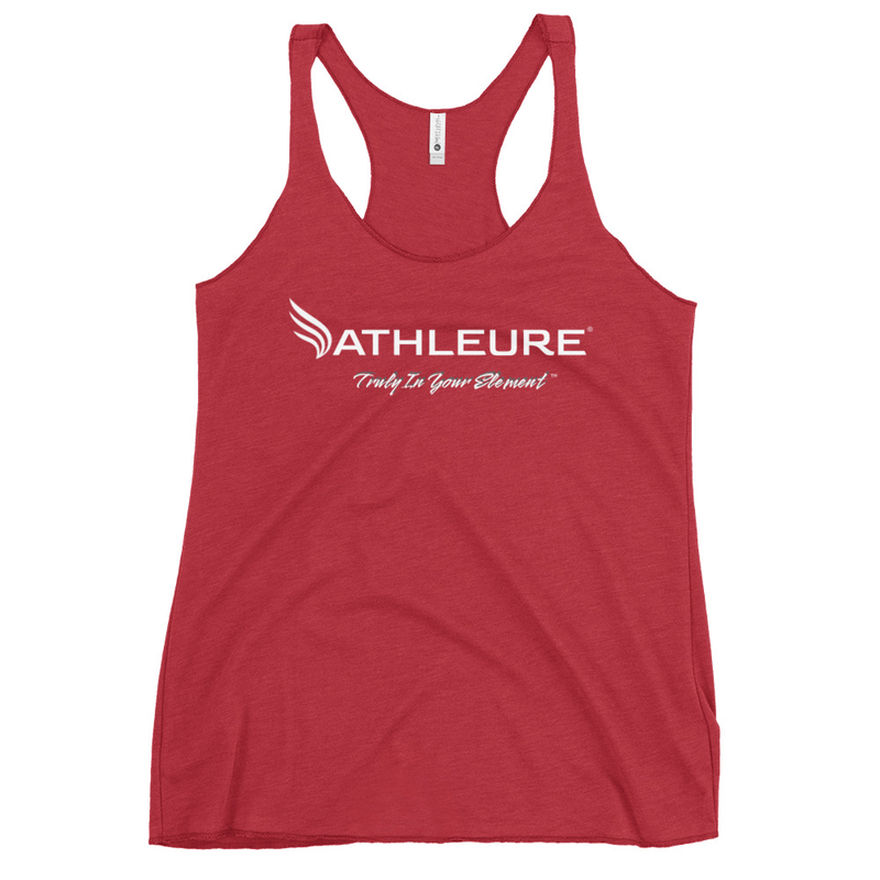 ATHLEURE® Women's Racerback Tank – XS, Vintage Red