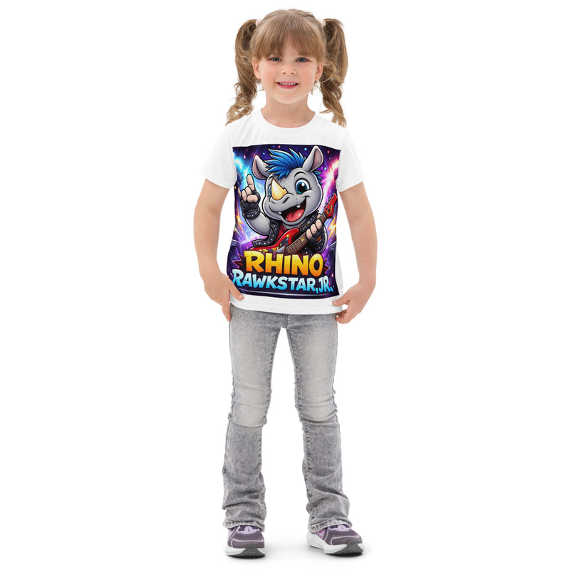 Rhino Rawkstar, Jr. Kids - Party Edition — White / 2T
