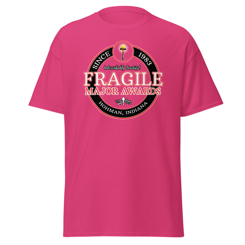 "FRAGILE Major Awards A Christmas Story T-Shirt" – XL, Heliconia
