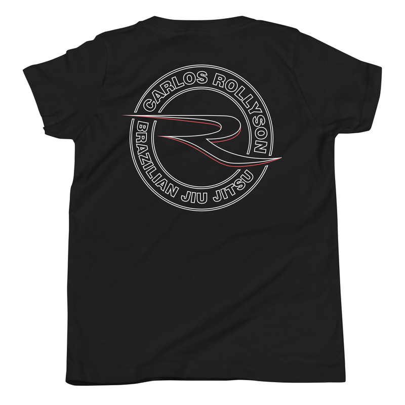 Kids Traditional Logo-Outline—Dark T-Shirt — Black