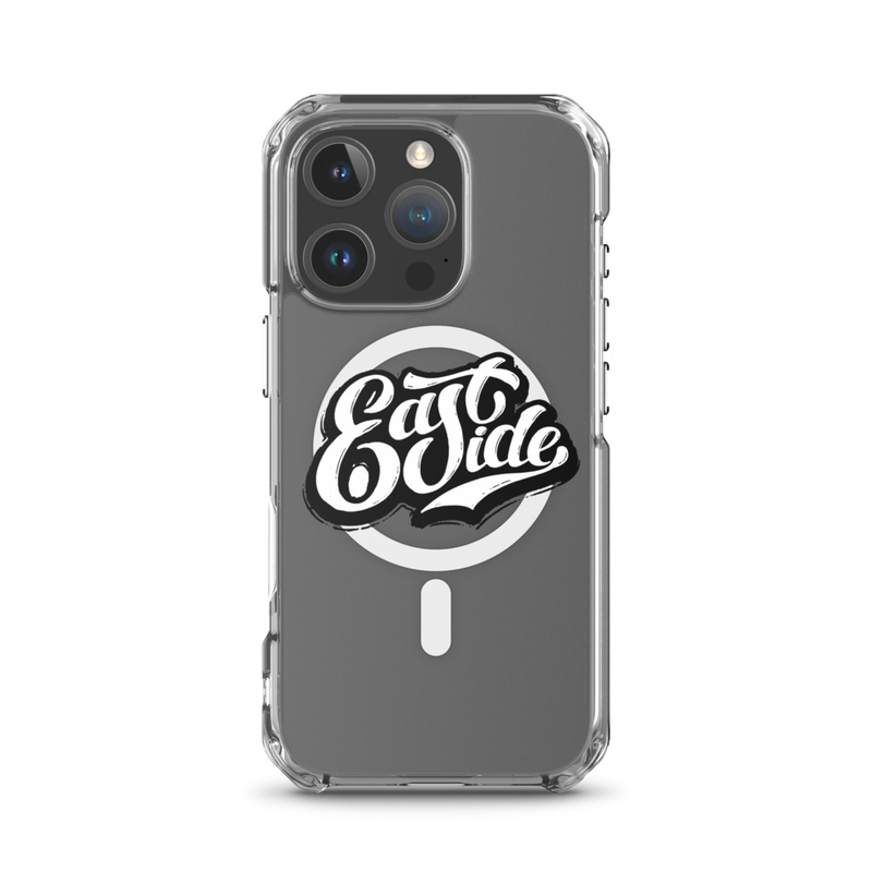 EastSide Dark Logo MagSafe® clear case for iPhone® – iPhone 16 Pro