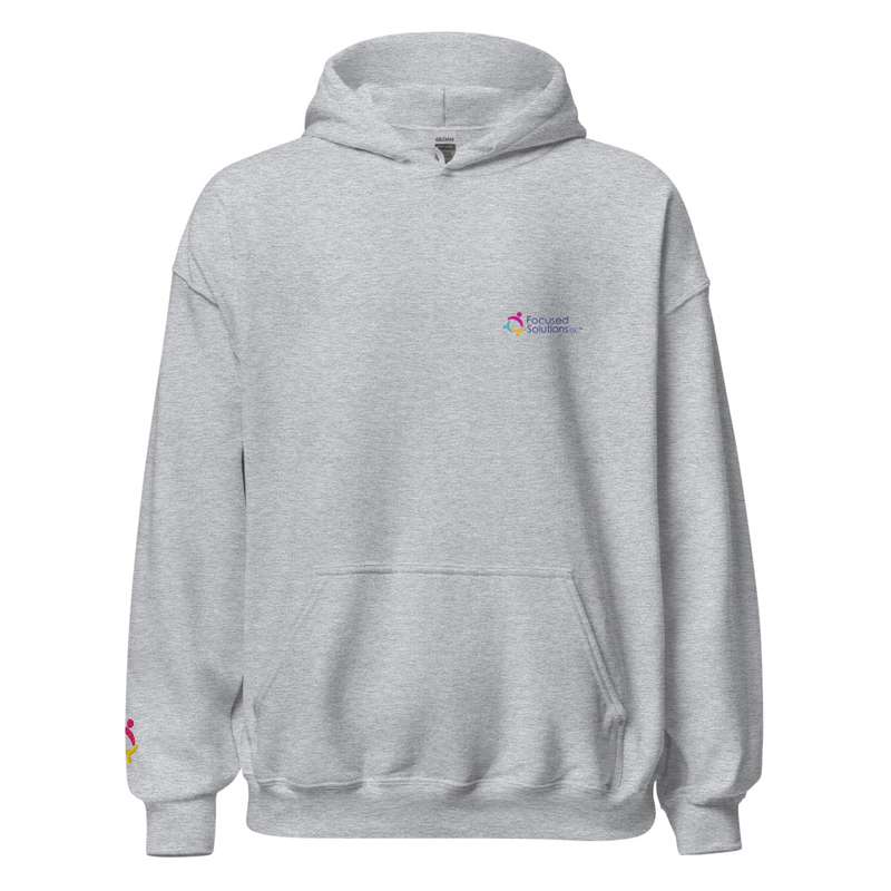 Focused Society "Serenity Like Me" Unisex Hoodie – S, Sport Grey