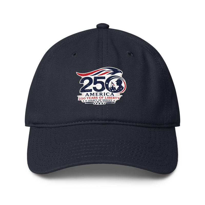 America 250 Tribute 2 Low-profile baseball cap – One size, Dark Navy