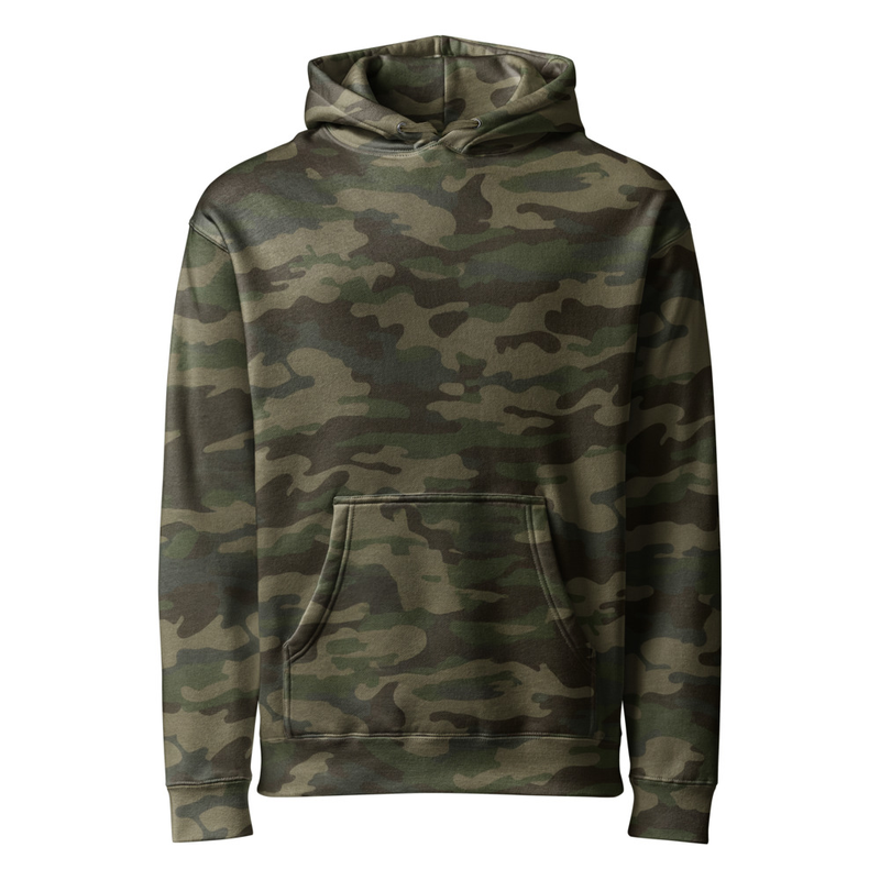Unisex Heavyweight Hooded Sweatshirt | Independent Trading Co. IND4000 – XL, Forest Camo