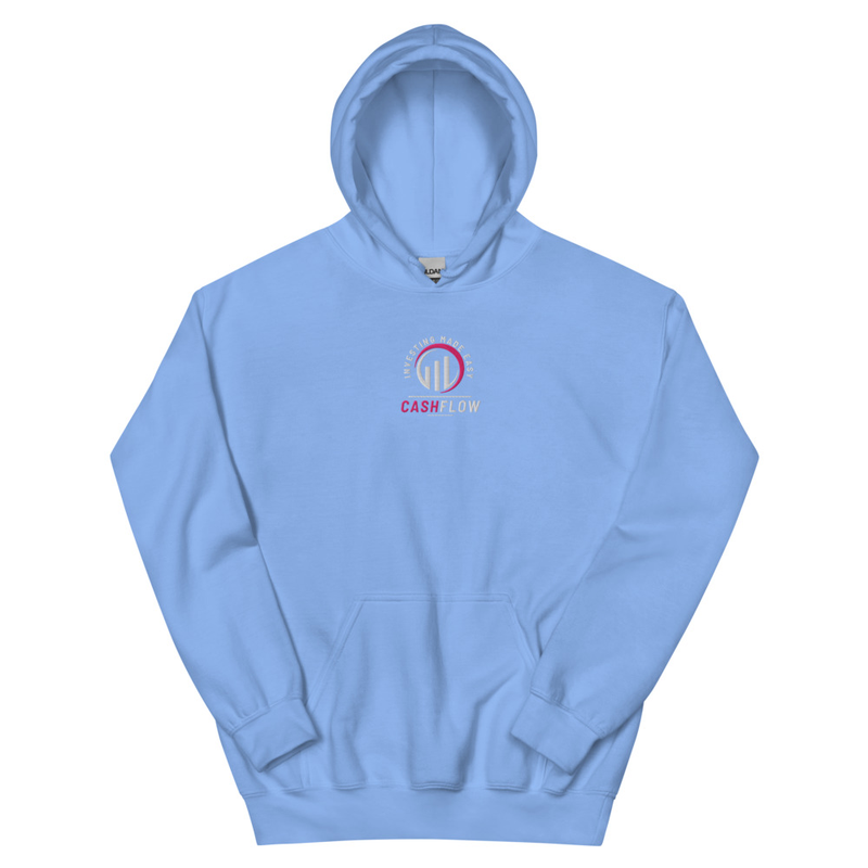 Cashflow Investing Inc Embroidered Hoodie v.3 – XL, Carolina Blue