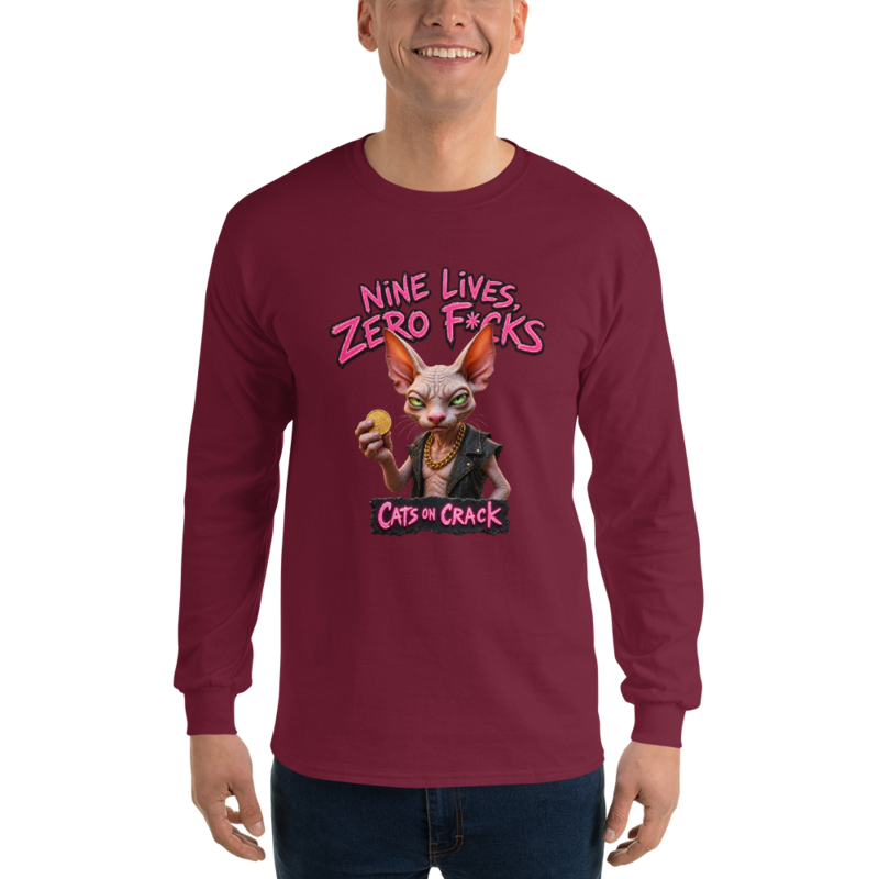 Nine Lives Zero Fucks Long Sleeve