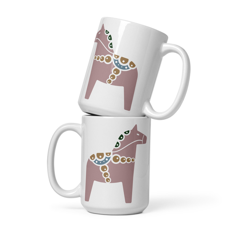 White glossy mug view 3