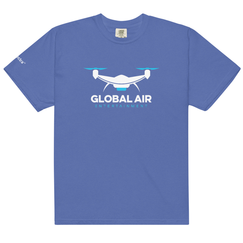 Unisex garment-dyed heavyweight t-shirt – XL, Mystic Blue