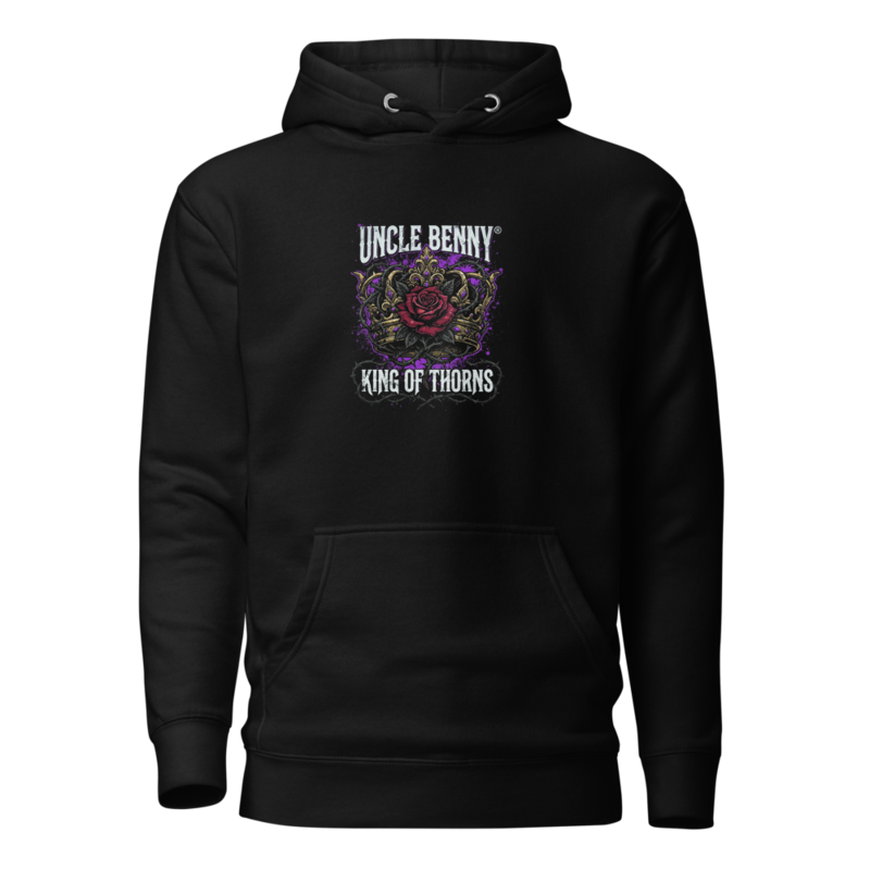 Uncle Benny ® Rose Thorn Crown Hoodie Neon Purple EST. 2020
