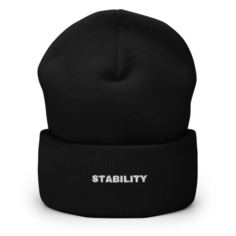 STABILITY > NUMBERS Beanie mockup