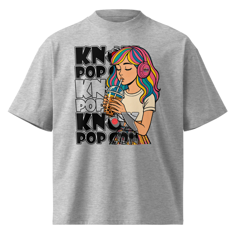 Knox Pop Con Unisex organic oversized high neck t-shirt Design 1