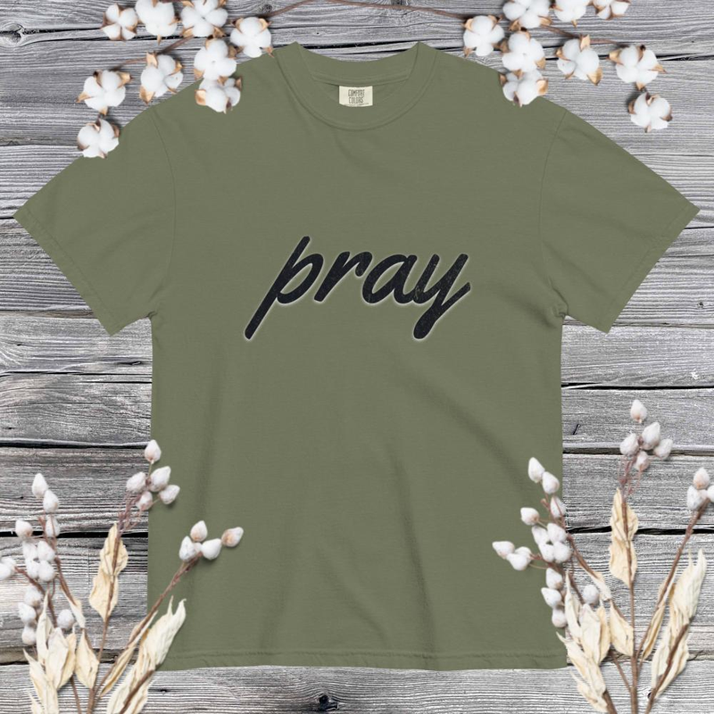 Pray - Comfort Colors – M, Moss