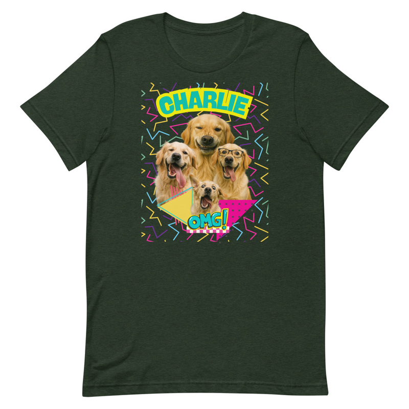 Retro Personalized Pet Party - Unisex t-shirt