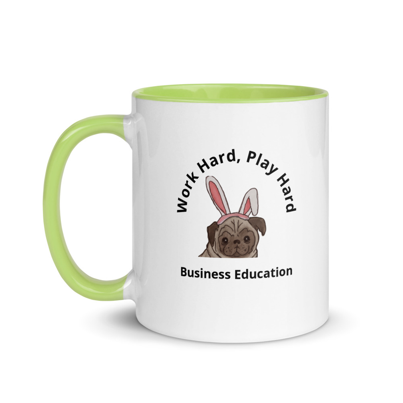 Business Education - Mug with Color Inside – 11 oz, Green